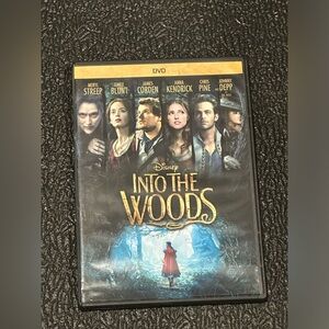 Disney Into the Woods DVD with Blue and Gold Cover